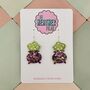 Cauldron Glitter Resin Earrings, thumbnail 1 of 5