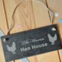 Personalised Hen House Slate Sign, thumbnail 3 of 4