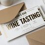 Personalised Gold Foil Wine Tasting Voucher For Parents, thumbnail 5 of 9