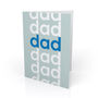 'Dad' Birthday Card Modern Typography, thumbnail 3 of 3