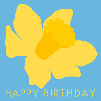 Daffodil Illustrated Birthday Card, 3 of 3