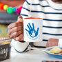 Personalised Daddy And Me Handprints Father's Day Mug, thumbnail 2 of 8