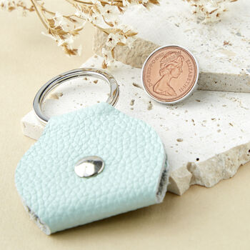 40th Birthday 1985 Penny Keepsake Keyring, 2 of 9
