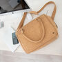 Personalised Cork Leather Oxford Zip Up Satchel, thumbnail 1 of 9