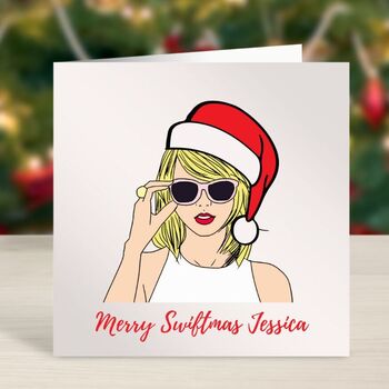 Taylor Swift Swiftie Inspired Christmas Card, 2 of 4