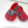 Baby Tartan Christmas Slippers, Baby's 1st Christmas, thumbnail 4 of 8