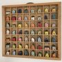56 Handcrafted Ceramic Houses In Printer's Tray Display, thumbnail 2 of 12