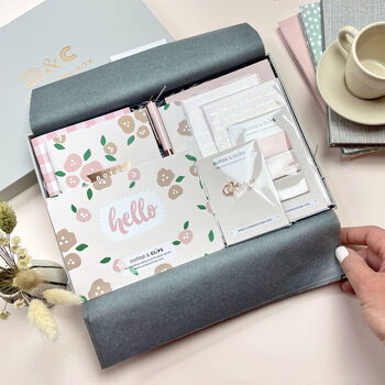 Blush Floral Stationery Box, 4 of 10