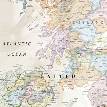UK Classic Map Print, 4 of 4