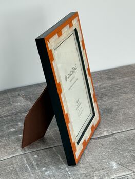 Natalini Orange Marquetry Photo Frame, Four X Six, 3 of 3