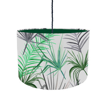 Grey Tropical Leaf Lampshade, 2 of 6