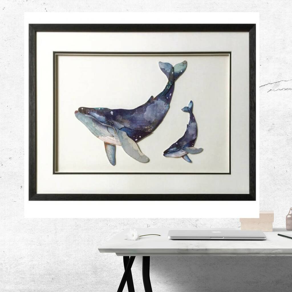 Whale Collage By Distinctly Living | notonthehighstreet.com