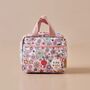 Personalised Just Bee Kids Retro Floral Lunch Bag, thumbnail 1 of 3