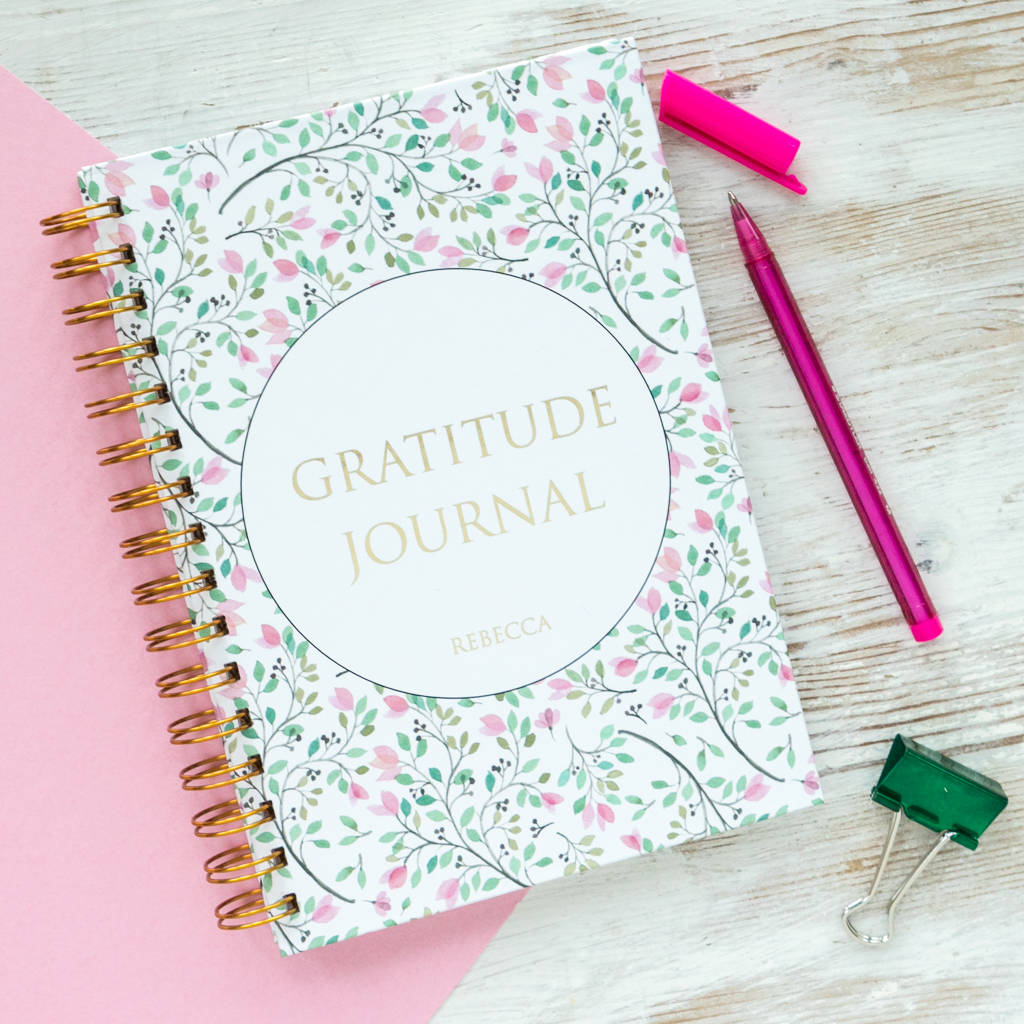 Personalised 'gratitude Journal' Notebook By Jin.B