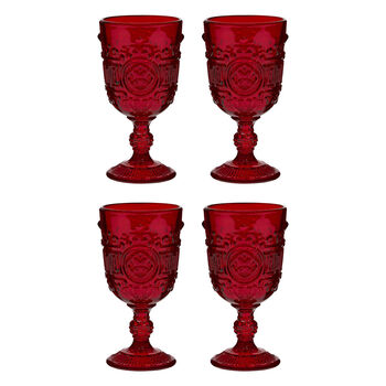 Four Luxury Embossed Halloween Wine Glasses, 2 of 3