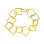 Ancient Geometric Grace Gold Chain Bracelet, thumbnail 4 of 5