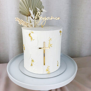 Christening Baptism Cake Topper Set, 3 of 7