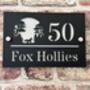 Personalised Fox In Forest Design House Acrylic Number Sign, thumbnail 5 of 6