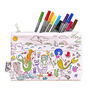 Reusable Colour In Pencil Case Mermaid Craft Kit + 10 Pens, thumbnail 6 of 8