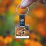 Personalised Dog Photo And Message Keyring, thumbnail 1 of 3