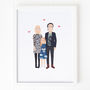 Hand Painted Personalised Family Portrait, thumbnail 4 of 6
