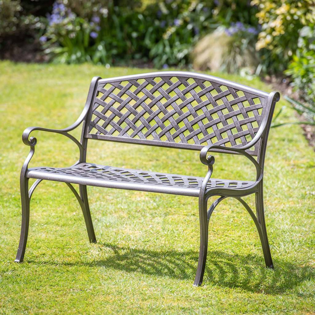 Aluminium Garden Bench By Plant Theatre