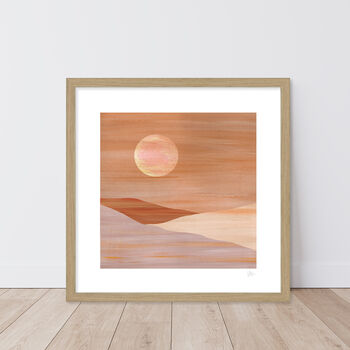 Bohemian Sun Desert Landscape Print, 4 of 6