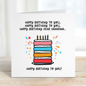 Personalised Happy Birthday Song Card, 2 of 2