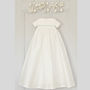 Personalised James Silk Christening Gown, thumbnail 2 of 12