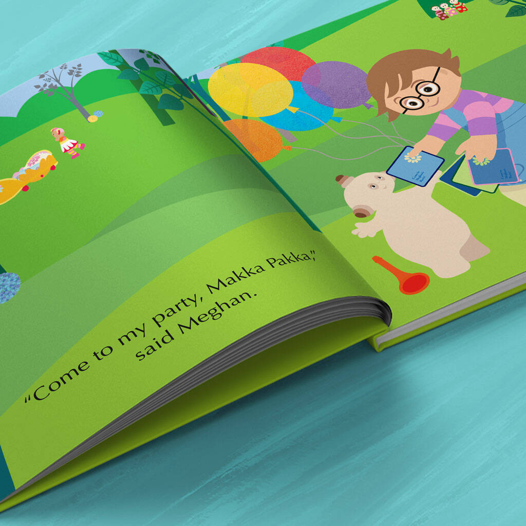 original personalised in the night garden birthday party book