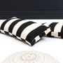 Black And White Striped Cushion, thumbnail 1 of 4
