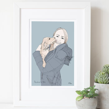 Personalised Portrait With Your Pet, 4 of 12