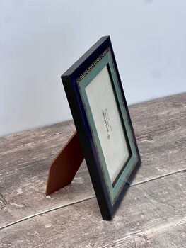 Natalini Blue And Turquoise Patterned Photo Frame, 3 of 3