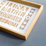 Personalised New Baby Papercut And Card Set, thumbnail 3 of 9