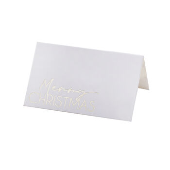 Gold Foil Merry Christmas Place Cards, 2 of 3