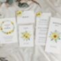 Sunflower Floral Wedding Save The Dates, thumbnail 4 of 4