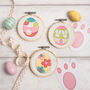 Embroidery Kit Easter Eggs Three' Three Pack, thumbnail 1 of 6