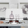 Personalised Champagne And Glasses Typewriter Art Print, thumbnail 6 of 12