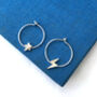 Mismatched Lightning Bolt And Star Hoop Earrings, thumbnail 2 of 8
