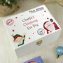 Personalised Small White Wooden Christmas Eve Box, thumbnail 1 of 6