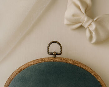 Personalised Embroidered Hoop With Names And Date • Wedding Gift For Couples, 2 of 4