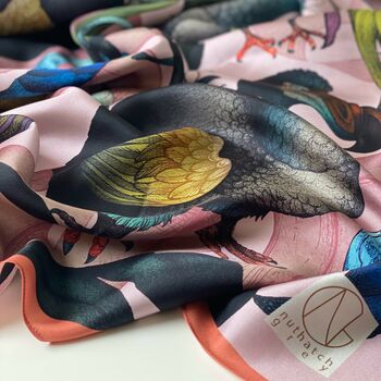 Luxe 100% Silk Scarves Various Sizes And Styles, 6 of 12