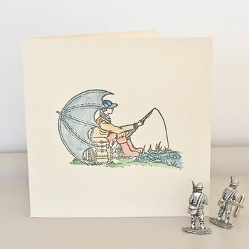 Handmade Fisherman Birthday Card, 2 of 3