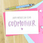 Godmother Mothers Day Card, thumbnail 2 of 3