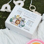 Jungle Animal Birth Stats Baby Keepsake Memory Box, thumbnail 2 of 5