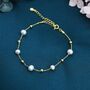 Delicate Pearl And Silver Ball Beaded Bracelet, thumbnail 6 of 10