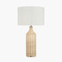 Natural Rattan Bottle Table Lamp, thumbnail 3 of 7