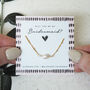 Bridesmaid Freshwater Pearl 18ct Gold Plated Necklace, thumbnail 4 of 9