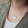 Personalised Triple Intial And Date Disc Necklace, thumbnail 2 of 12