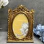 Vintage Gold Photo Frame 6x4 Floral Picture Frame Gift, thumbnail 3 of 8